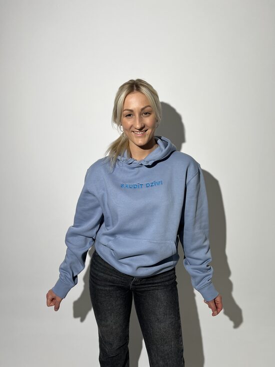 HOODIE '' BAUDĪT DZĪVI ''