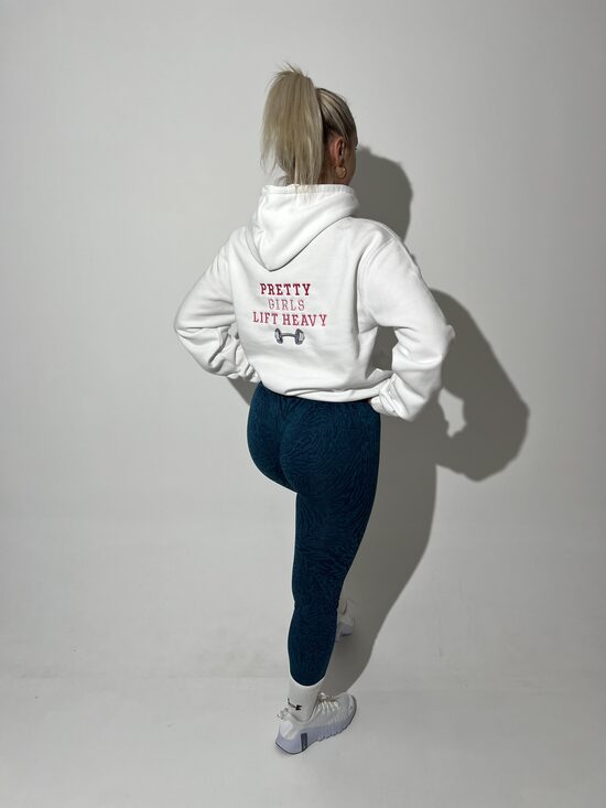 HOODIE '' PRETTY GIRLS LIFT HEAVY ''