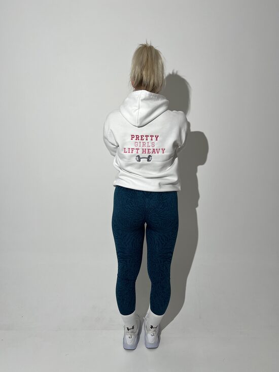 HOODIE '' PRETTY GIRLS LIFT HEAVY ''